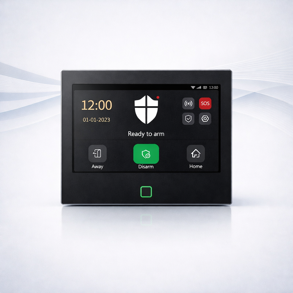 Panel de seguridad hogar inteligente 7" pantalla WiFi 4G sirena 115dB Alexa Google - VivaHub