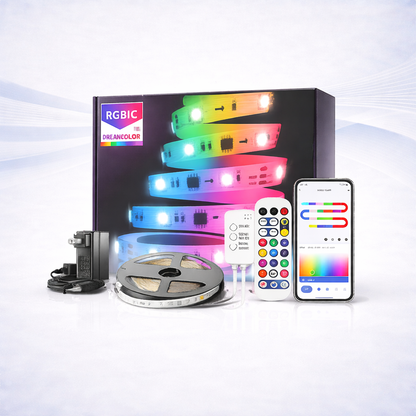 Tira LED RGBIC impermeable 5M sincronización musical smart control app - VivaHub