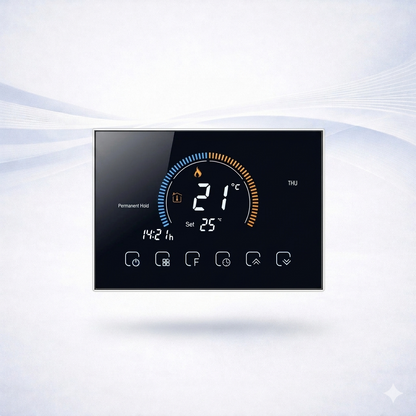 Termostato inteligente WiFi calefacción climatización pantalla tactil Alexa Google hogar - VivaHub