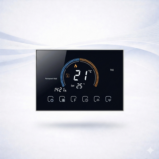 Termostato inteligente WiFi calefacción climatización pantalla tactil Alexa Google hogar - VivaHub