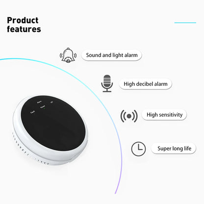 Detector de Gas Inteligente 433MHz - Alarma de Fuga de Gas Natural y GLP