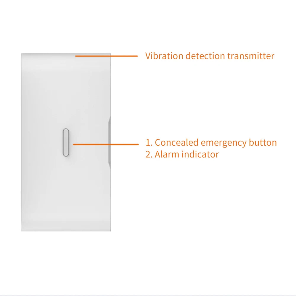 Sensor de Vibración / Rotura de Cristal 433Mhz