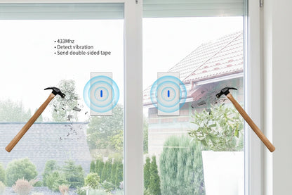 Sensor de Vibración / Rotura de Cristal 433Mhz