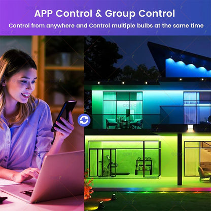 Foco LED Inteligente RGB- WiFi/Zigbee/Bluetooth Alexa & Google. 15W