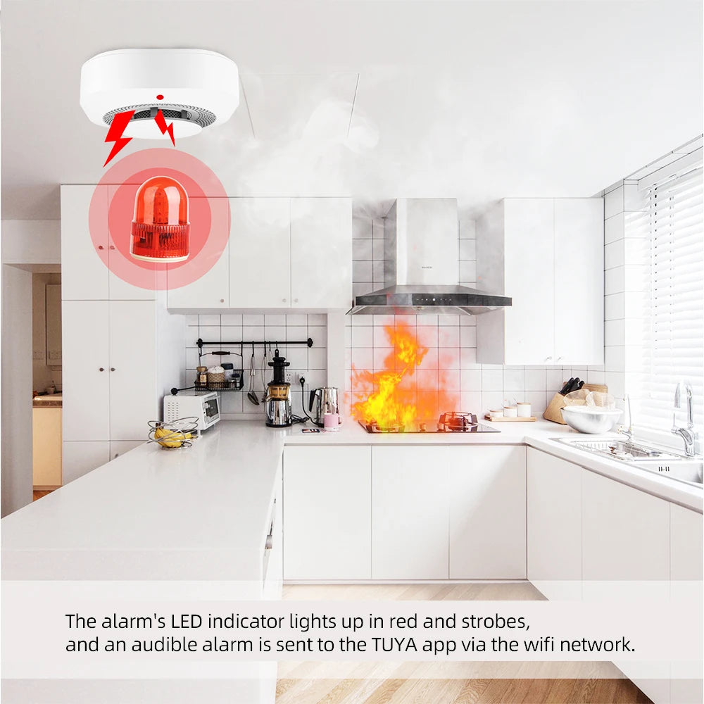 Detector de Humo Inteligente - Alerta App y Alarma Sonora