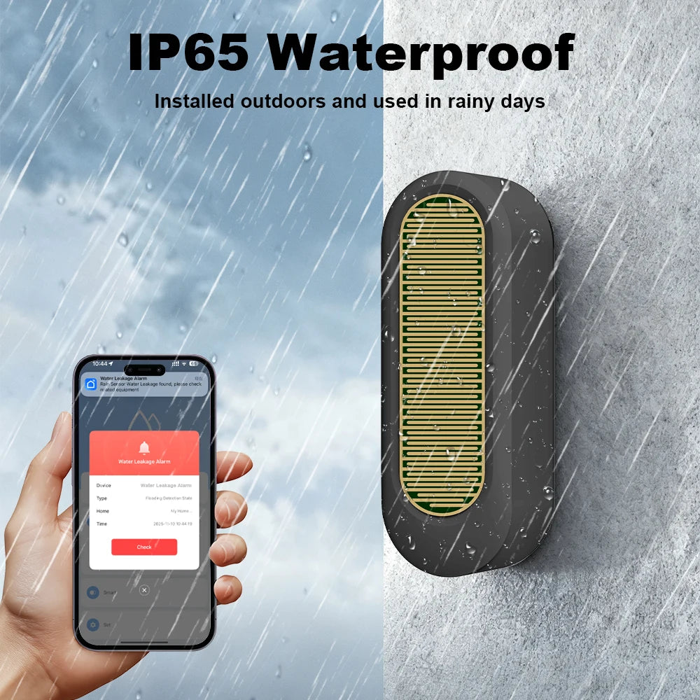 Sensor de Lluvia Inteligente - Monitor en Tiempo Real IP65
