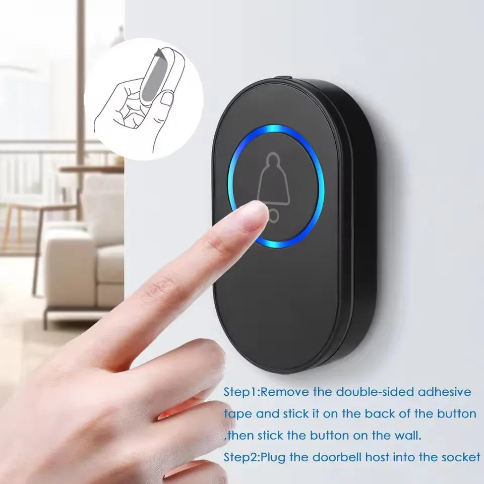 Timbre Inalámbrico - Botón SOS - Compatible con Sistema de Alarma