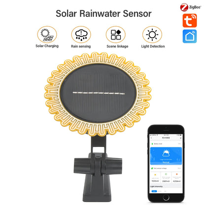 Sensor Solar de Lluvia y Luz - Estación Climática Inteligente