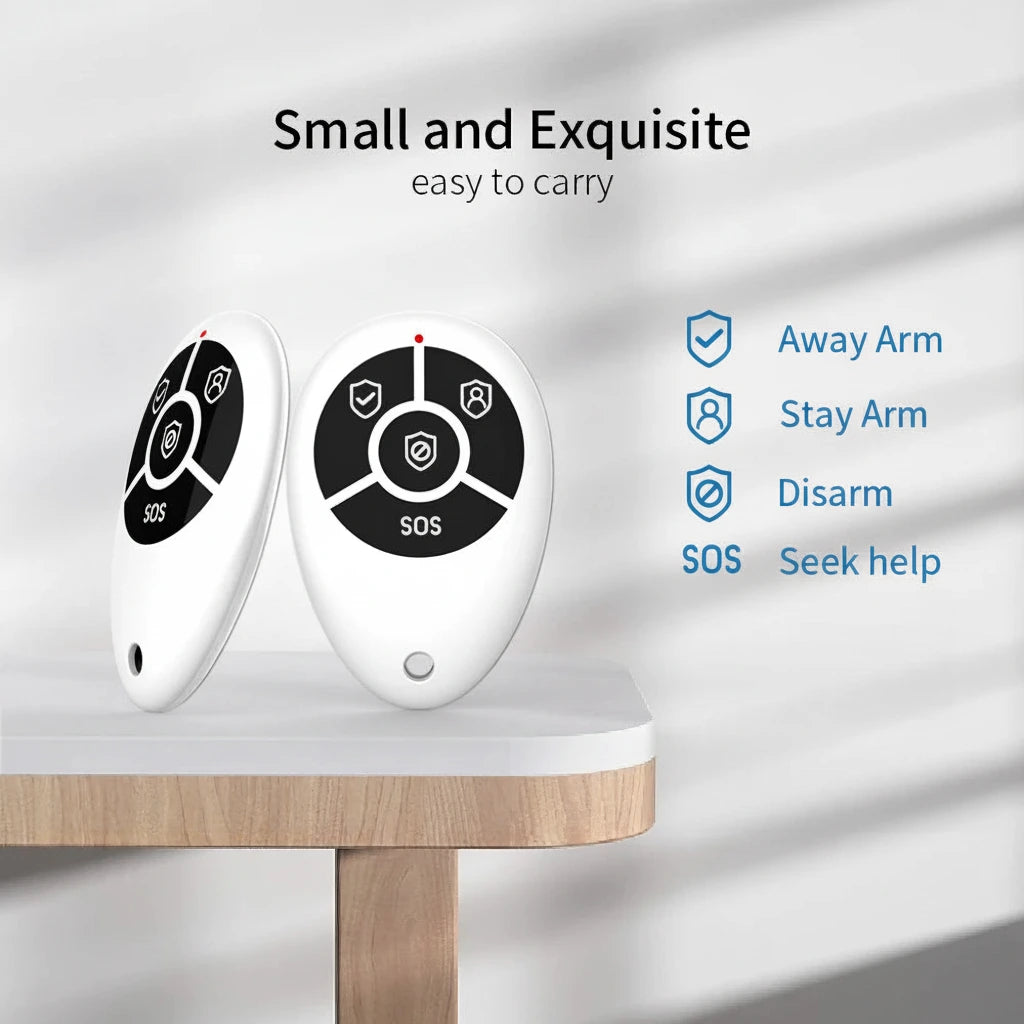 Control Remoto Inalámbrico 433MHz para Sistema de Alarma