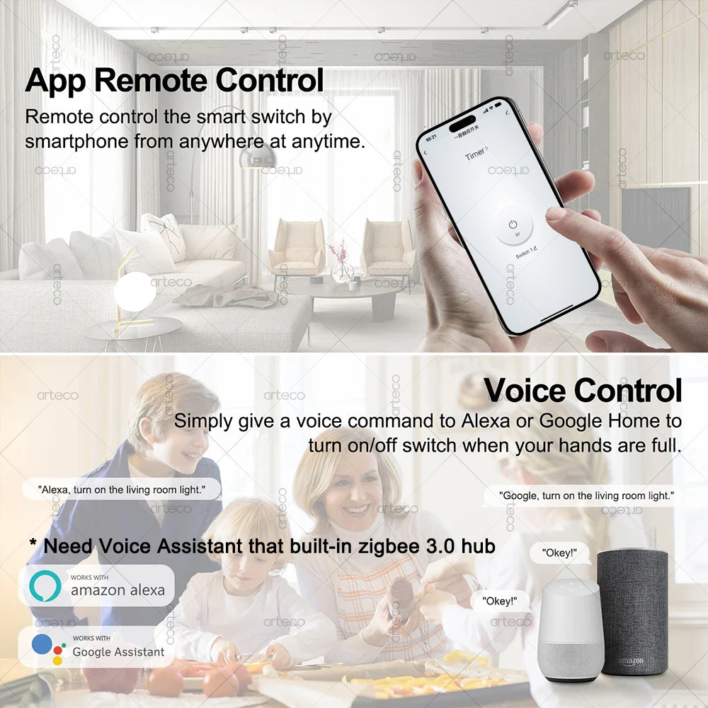 Mini Módulo Interruptor Inteligente Zigbee 16A - Relay DIY para Automatización