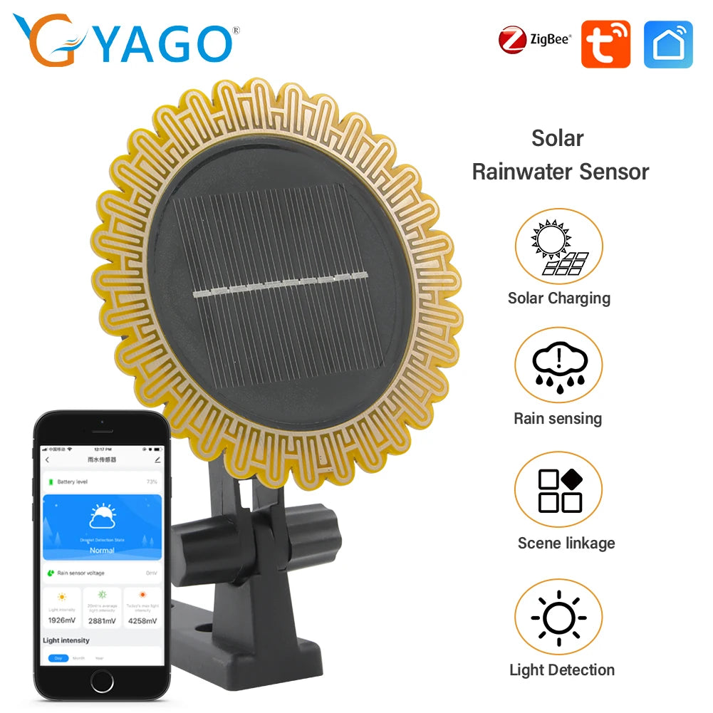 Sensor Solar de Lluvia y Luz - Estación Climática Inteligente