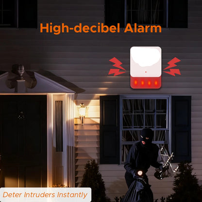 Sirena Alarma LoRa 115dB - 500m para Secpanel 7 Pro
