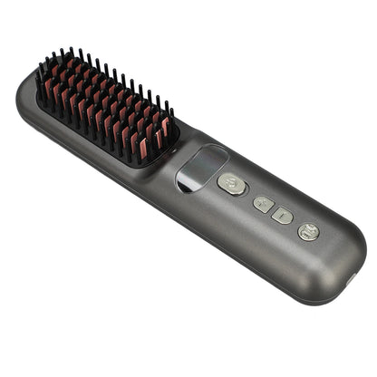 1 2 5 Portable Ionic Hair Straightening Brush 3 4