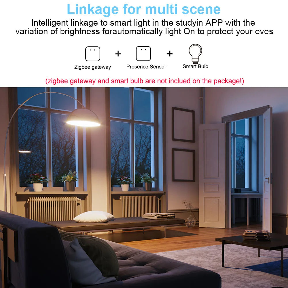Detector de presencia humana, Tuya Zigbee/ WiFi con radar microondas