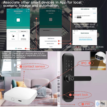 Hub Inteligente ZigBee/WiFi/Bluetooth - Compatible Alexa & Google
