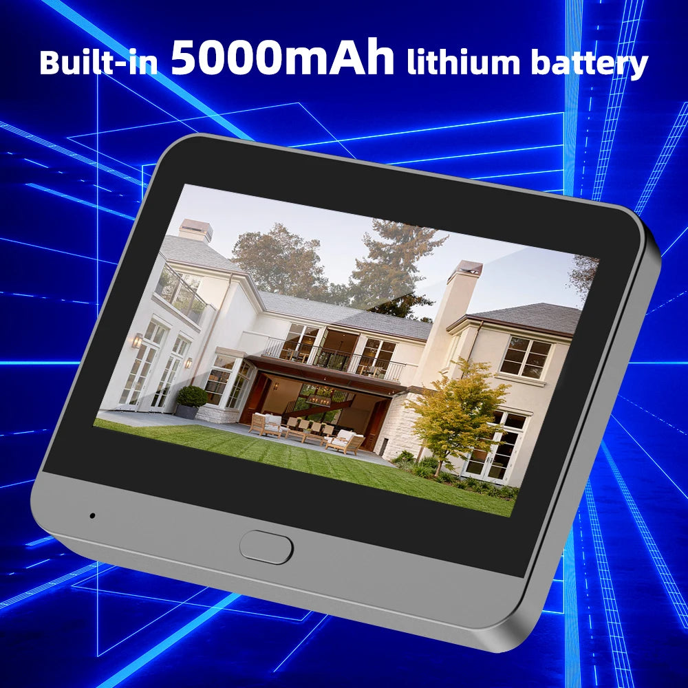 Cámara Mirilla Inteligente - Batería 5000mAh y Visión Nocturna