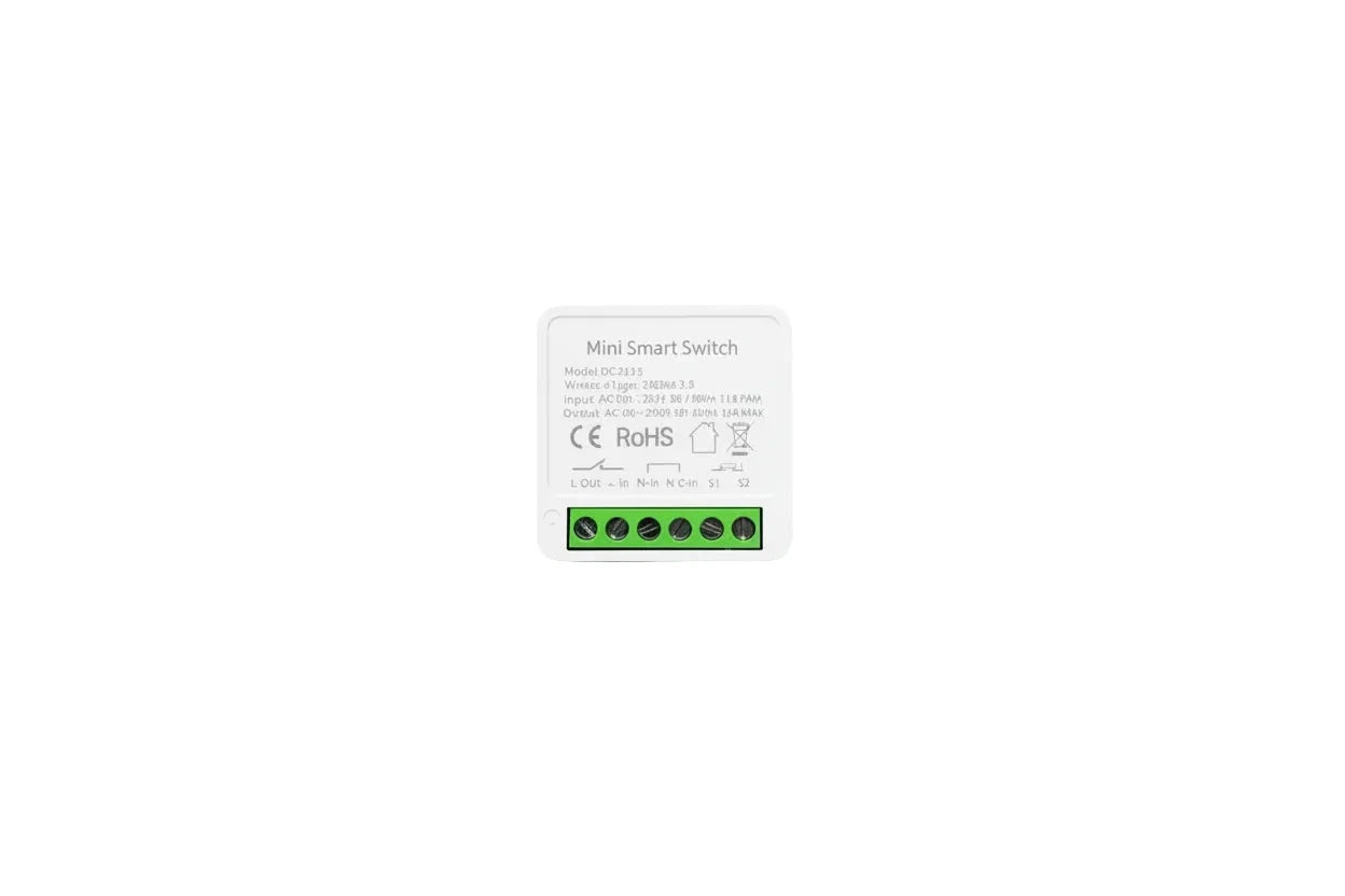 Mini Módulo Interruptor Inteligente Zigbee 16A - Relay DIY para Automatización