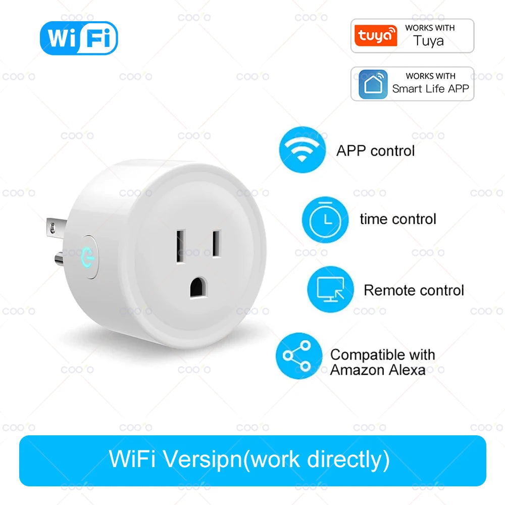 Enchufe Inteligente Zigbee WiFi - Monitoreo de Energía, Alexa y Google Home