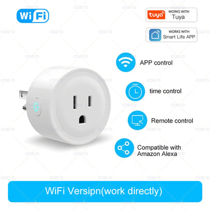 Enchufe Inteligente Zigbee WiFi - Monitoreo de Energía, Alexa y Google Home