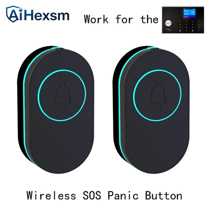Timbre Inalámbrico - Botón SOS - Compatible con Sistema de Alarma