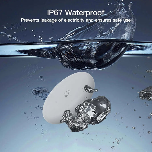 Tuya ZigBee Water Leakage Detector With Gateway Flood Sensor Tank Water Full Alert Overflow Alarm System App Remote Control