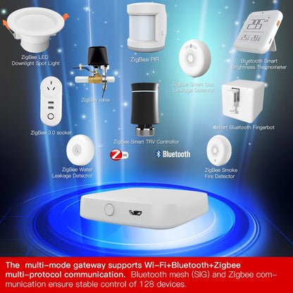 Hub Inteligente ZigBee/WiFi/Bluetooth - Compatible Alexa & Google