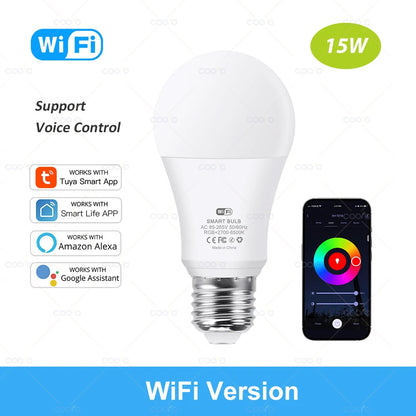 Foco LED Inteligente RGB- WiFi/Zigbee/Bluetooth Alexa & Google. 15W